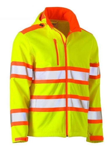 Picture of Bisley, Taped Bouble Hi Vis Softshell Jacket